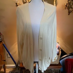 LOFT Soft Cream Cardigan